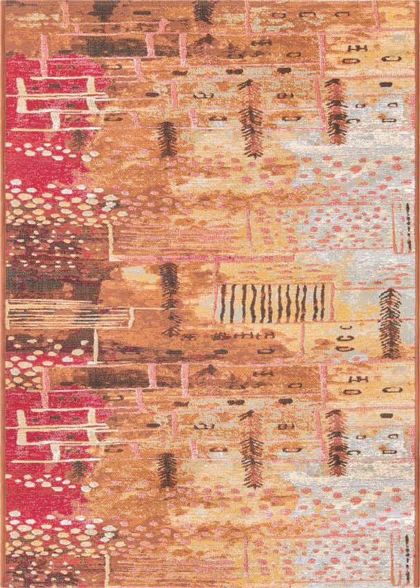 2' 7 x 9' Easy-Clean Modern Indoor / Outdoor Runner Rug