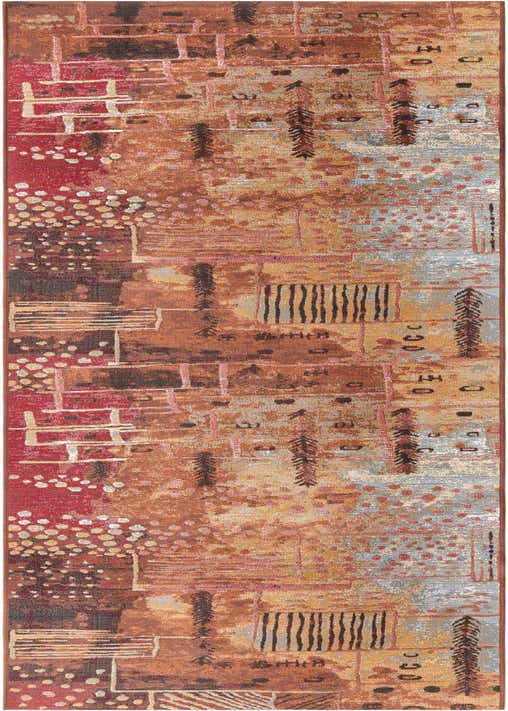 2' 7 x 12' Easy-Clean Modern Indoor / Outdoor Runner Rug