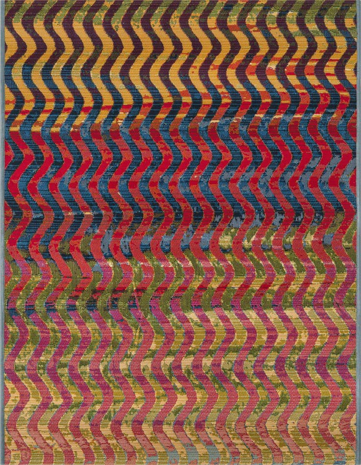 Detail image of 2' 7 x 5' 3 Easy-Clean Modern Indoor / Outdoor Runner Rug