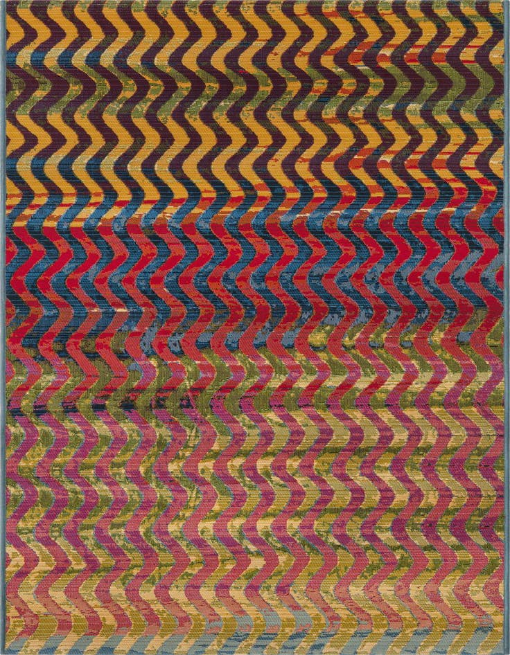 Detail image of 2' 7 x 7' Easy-Clean Modern Indoor / Outdoor Runner Rug