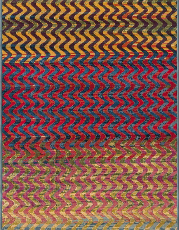 Detail image of 2' 7 x 10' Easy-Clean Modern Indoor / Outdoor Runner Rug