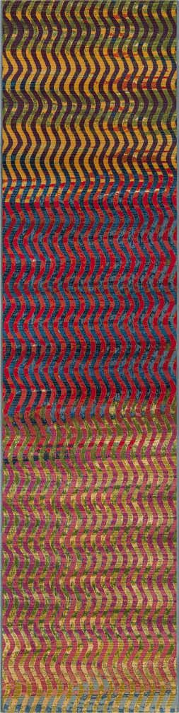 2' 7 x 12' Easy-Clean Modern Indoor / Outdoor Runner Rug
