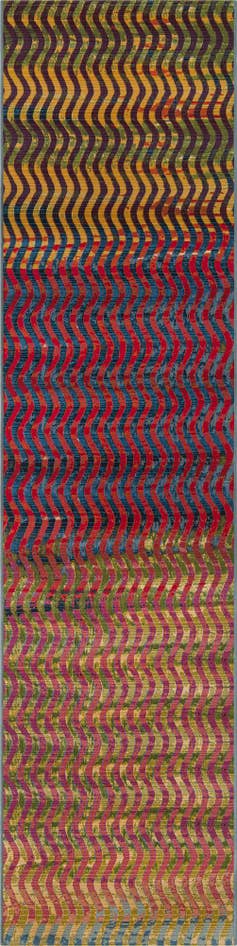 Detail image of 2' 7 x 12' Easy-Clean Modern Indoor / Outdoor Runner Rug