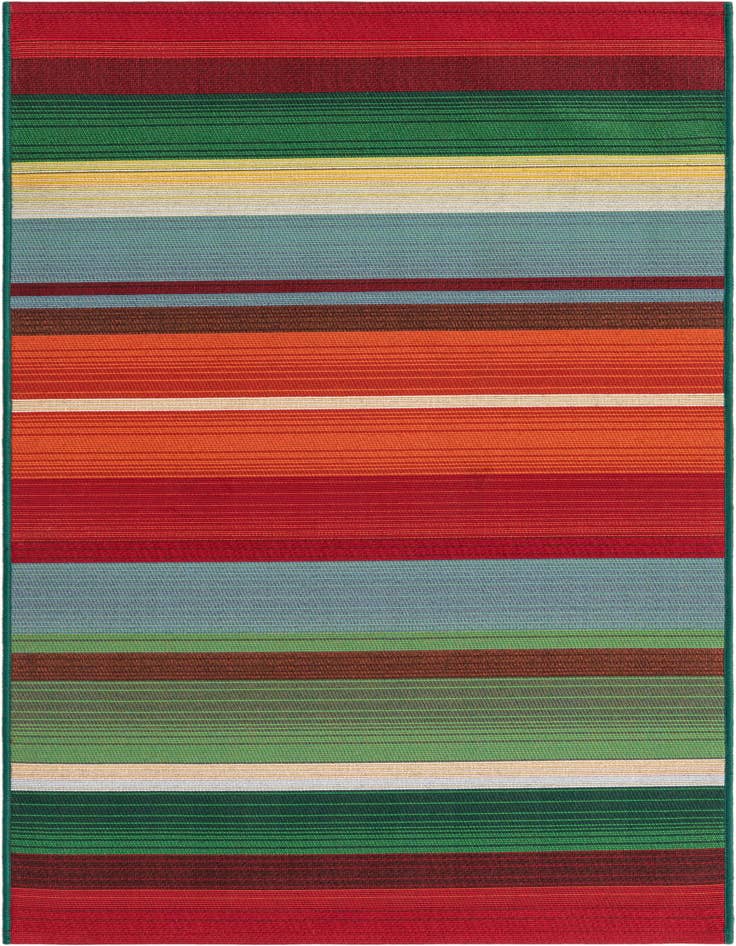 Detail image of 2' 7 x 5' 3 Easy-Clean Modern Indoor / Outdoor Runner Rug