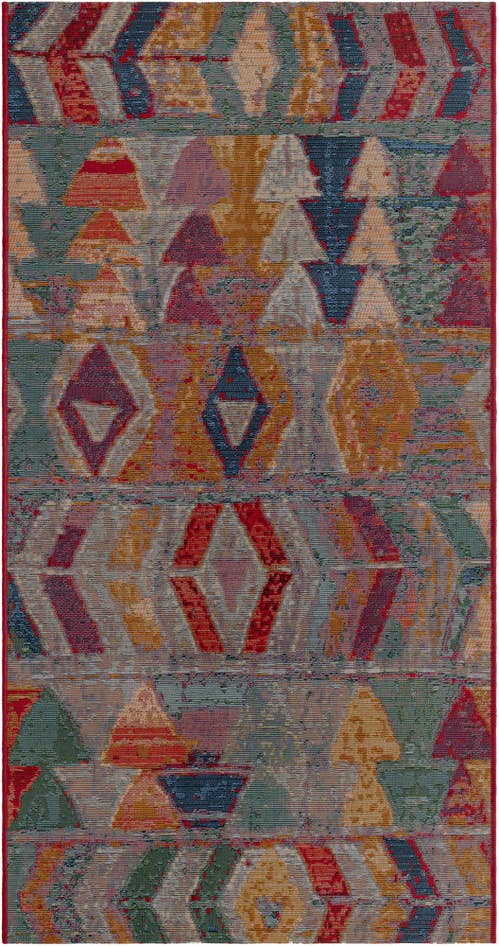 Detail image of 2' 7 x 5' 3 Easy-Clean Modern Indoor / Outdoor Runner Rug