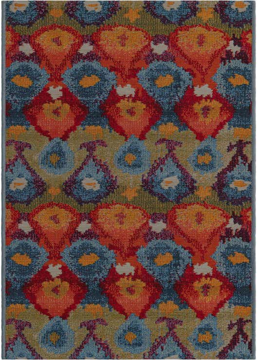 2' x 8' Easy-Clean Modern Indoor / Outdoor Runner Rug