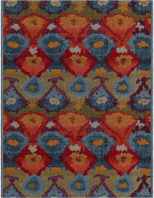 Detail image of 2' x 8' Easy-Clean Modern Indoor / Outdoor Runner Rug