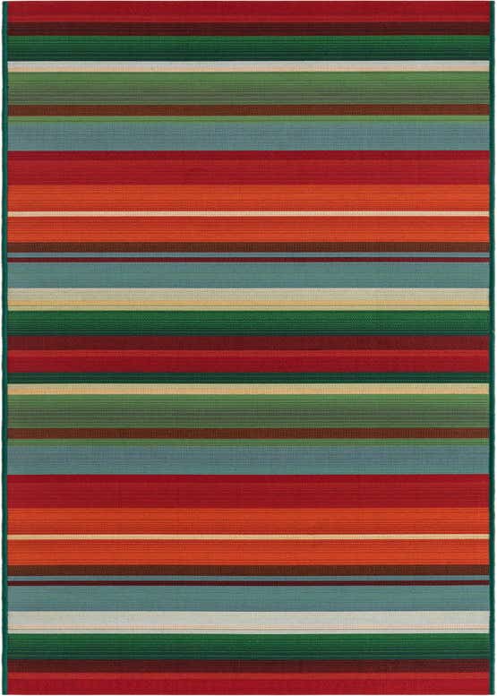 2' 7 x 10' Easy-Clean Modern Indoor / Outdoor Runner Rug