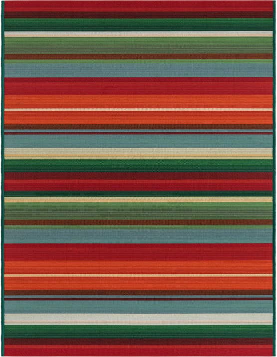 Detail image of 2' 7 x 10' Easy-Clean Modern Indoor / Outdoor Runner Rug