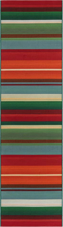 Detail image of 2' 7 x 10' Easy-Clean Modern Indoor / Outdoor Runner Rug