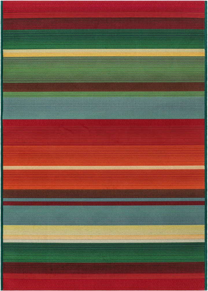 2' 7 x 7' Easy-Clean Modern Indoor / Outdoor Runner Rug