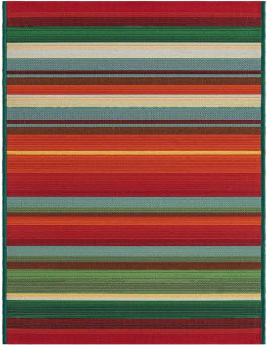2' x 8' Easy-Clean Modern Indoor / Outdoor Runner Rug