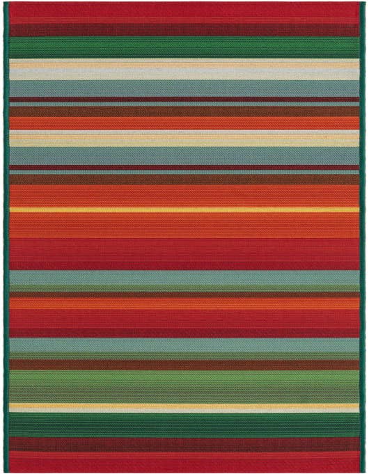 Detail image of 2' x 8' Easy-Clean Modern Indoor / Outdoor Runner Rug
