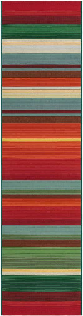 2' x 8' Easy-Clean Modern Indoor / Outdoor Runner Rug