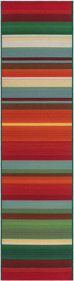 Detail image of 2' x 8' Easy-Clean Modern Indoor / Outdoor Runner Rug
