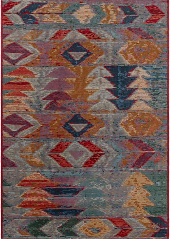 2' 7 x 10' Easy-Clean Modern Indoor / Outdoor Runner Rug