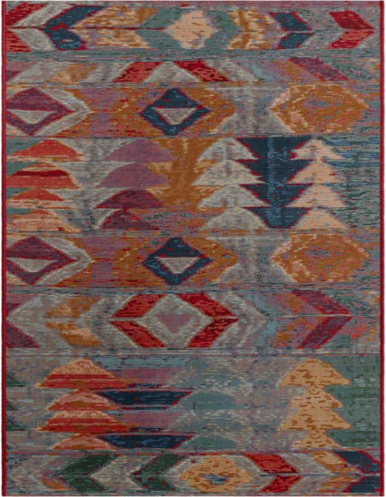 2' 7 x 10' Easy-Clean Modern Indoor / Outdoor Runner Rug