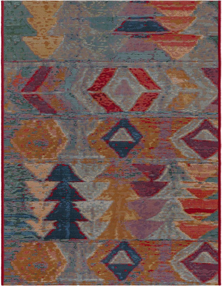 Detail image of 2' 7 x 7' Easy-Clean Modern Indoor / Outdoor Runner Rug