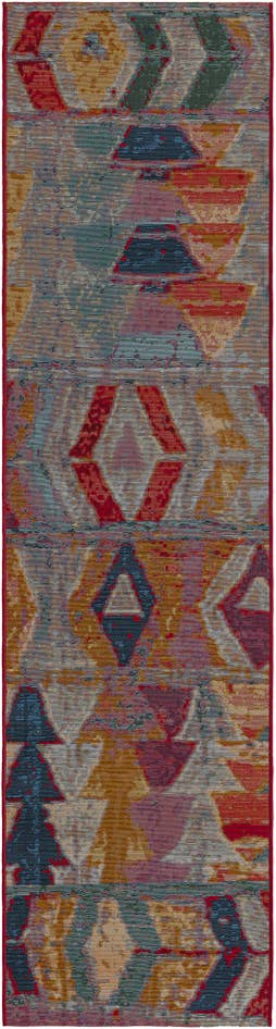 Detail image of 2' x 8' Easy-Clean Modern Indoor / Outdoor Runner Rug