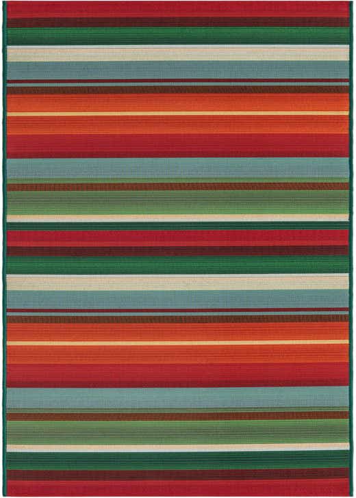 2' 7 x 11' Easy-Clean Modern Indoor / Outdoor Runner Rug