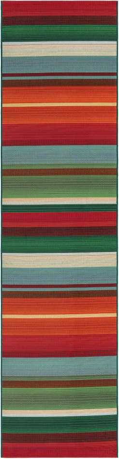 Detail image of 2' 7 x 11' Easy-Clean Modern Indoor / Outdoor Runner Rug