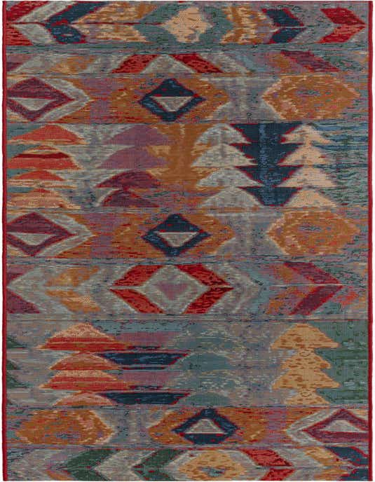 2' 7 x 11' Easy-Clean Modern Indoor / Outdoor Runner Rug