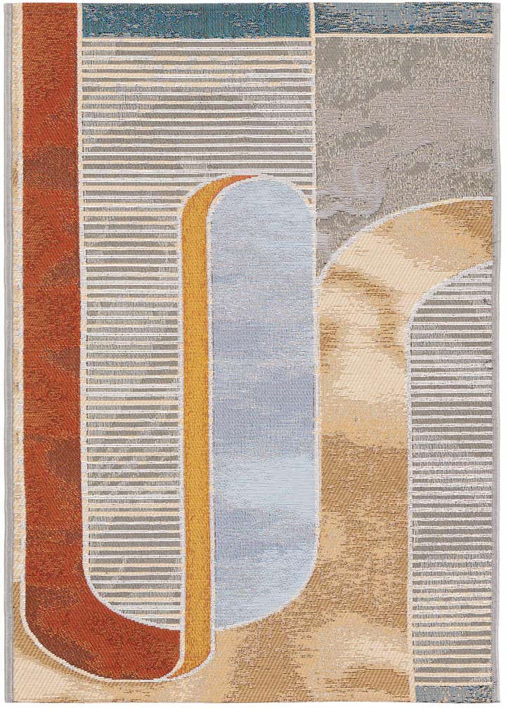 2' x 5' 1 Easy-Clean Modern Indoor / Outdoor Runner Rug