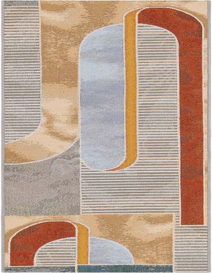 2' x 6' 1 Easy-Clean Modern Indoor / Outdoor Runner Rug