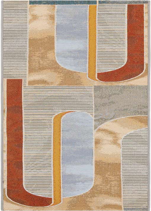2' x 8' Easy-Clean Modern Indoor / Outdoor Runner Rug
