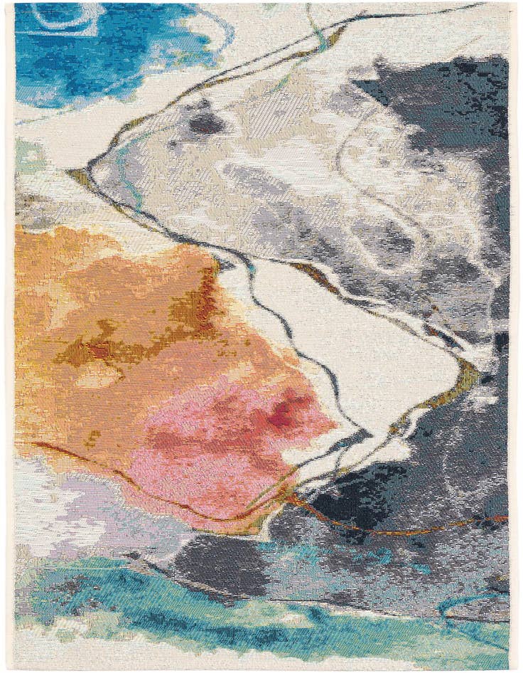 Detail image of 2' x 5' 1 Easy-Clean Modern Indoor / Outdoor Runner Rug
