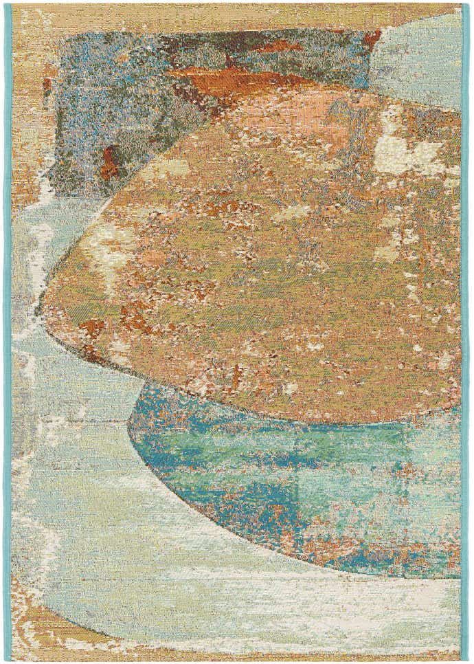 2' x 6' 1 Easy-Clean Modern Indoor / Outdoor Runner Rug