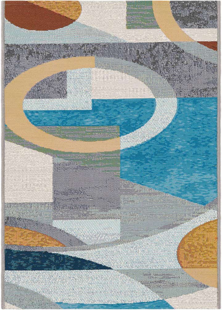 2' x 5' 1 Easy-Clean Modern Indoor / Outdoor Runner Rug