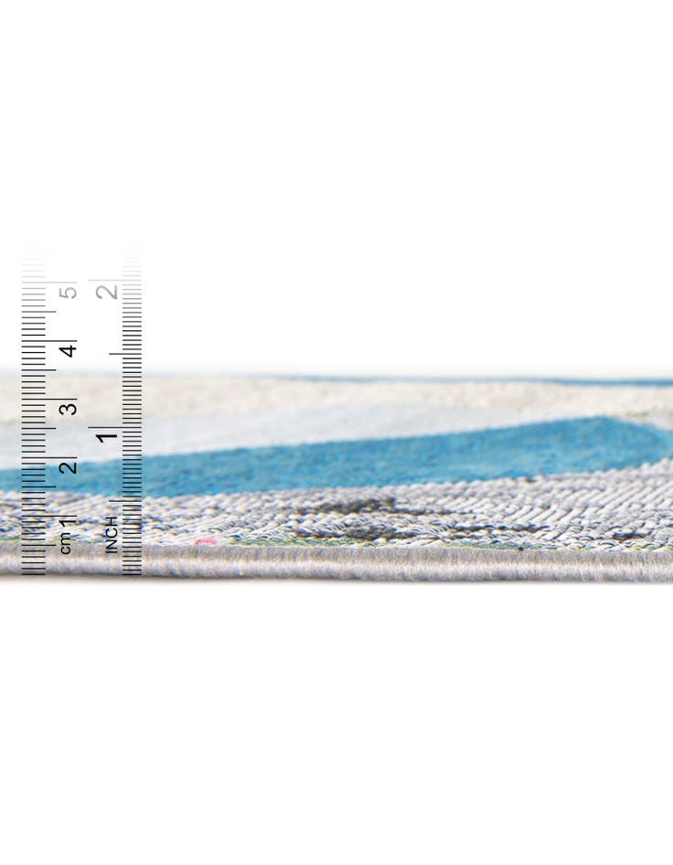 Detail image of 2' x 8' Easy-Clean Modern Indoor / Outdoor Runner Rug