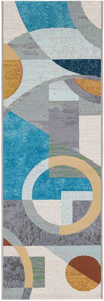 2' x 6' 1 Easy-Clean Modern Indoor / Outdoor Runner Rug