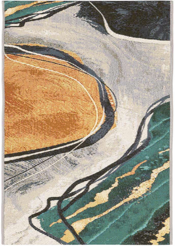 2' x 6' 1 Easy-Clean Modern Indoor / Outdoor Runner Rug