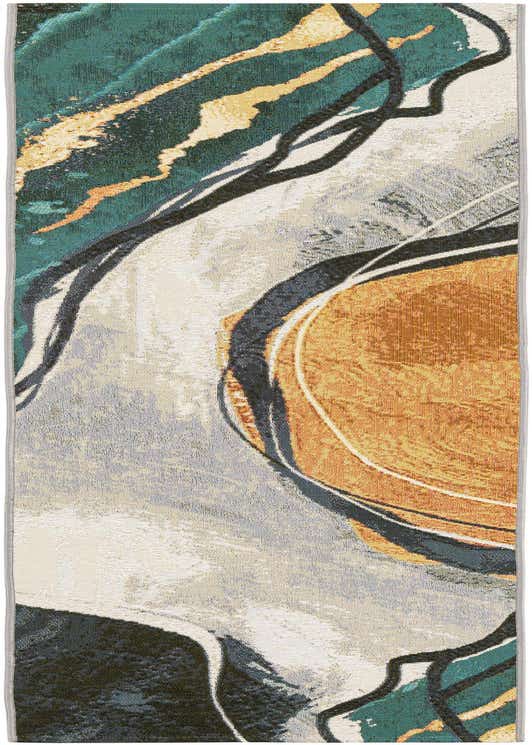 2' x 8' Easy-Clean Modern Indoor / Outdoor Runner Rug
