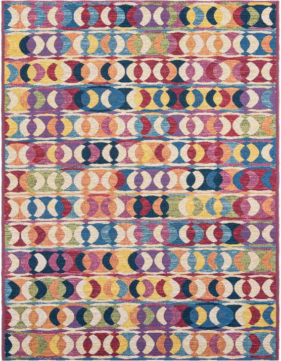 2' 7 x 10' Easy-Clean Modern Indoor / Outdoor Runner Rug