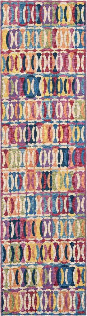 2' 7 x 10' Easy-Clean Modern Indoor / Outdoor Runner Rug
