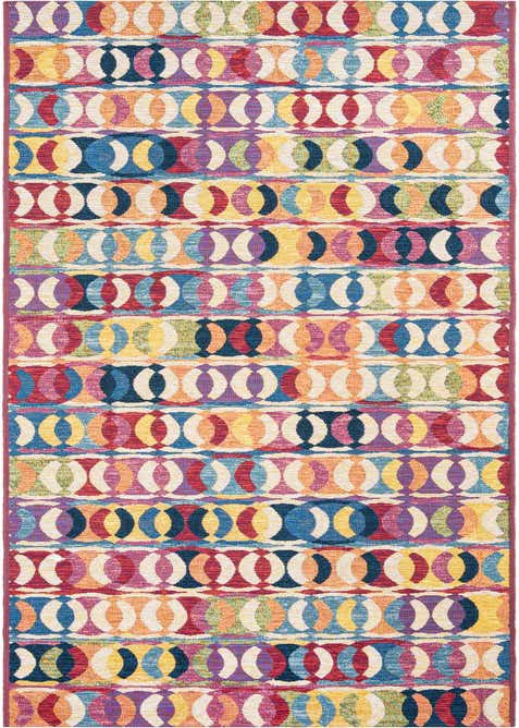 2' 7 x 12' Easy-Clean Modern Indoor / Outdoor Runner Rug