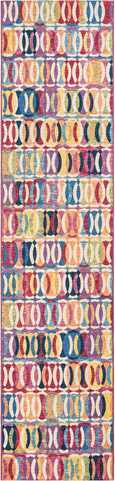 Detail image of 2' 7 x 12' Easy-Clean Modern Indoor / Outdoor Runner Rug