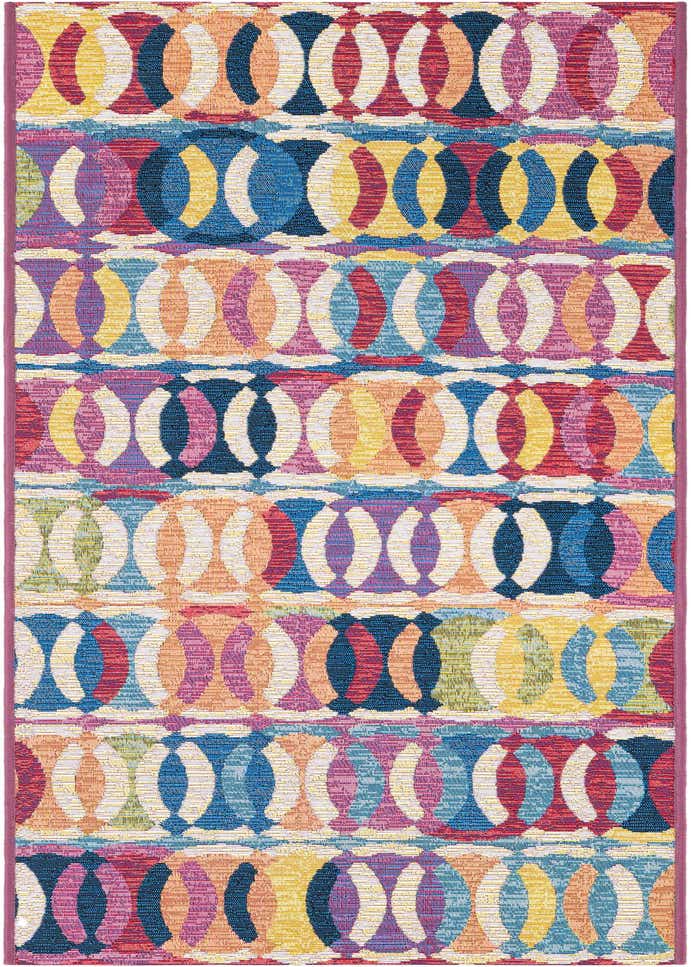2' x 6' Easy-Clean Modern Indoor / Outdoor Runner Rug