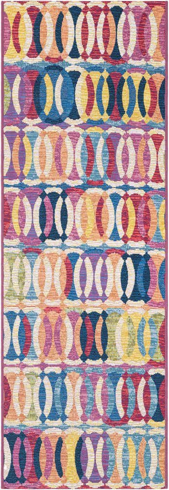 2' x 6' Easy-Clean Modern Indoor / Outdoor Runner Rug