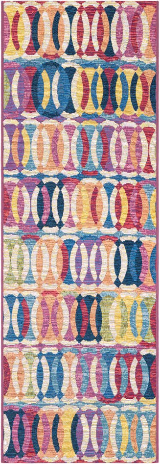 Detail image of 2' x 6' Easy-Clean Modern Indoor / Outdoor Runner Rug