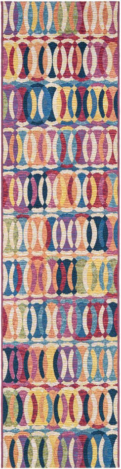 Detail image of 2' x 8' Easy-Clean Modern Indoor / Outdoor Runner Rug