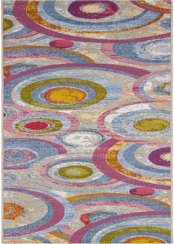 2' 7 x 10' Easy-Clean Modern Indoor / Outdoor Runner Rug