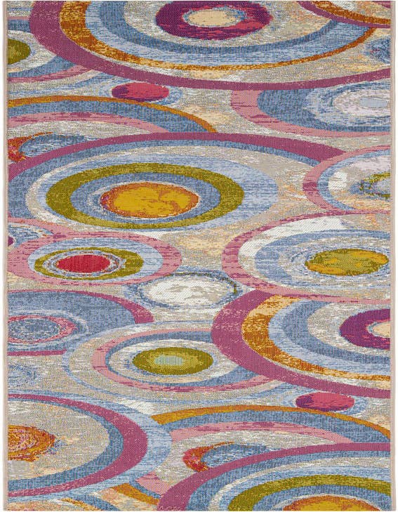 Detail image of 2' 7 x 10' Easy-Clean Modern Indoor / Outdoor Runner Rug
