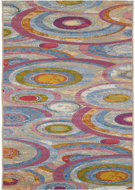 2' 7 x 12' Easy-Clean Modern Indoor / Outdoor Runner Rug