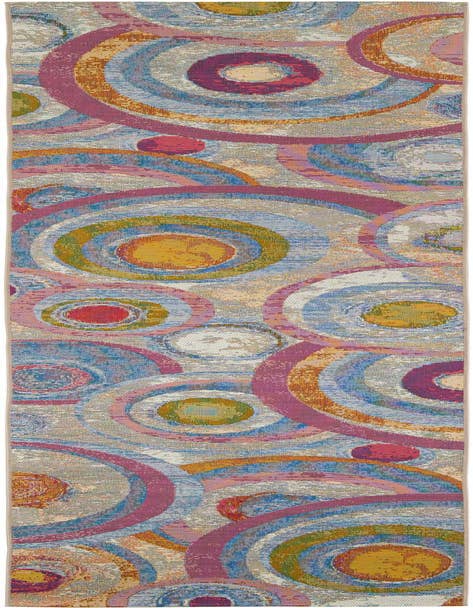 Detail image of 2' 7 x 12' Easy-Clean Modern Indoor / Outdoor Runner Rug