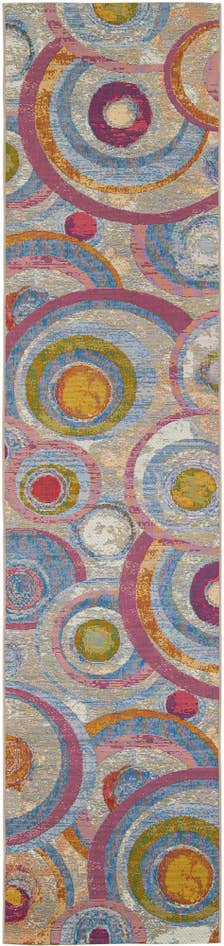 Detail image of 2' 7 x 12' Easy-Clean Modern Indoor / Outdoor Runner Rug