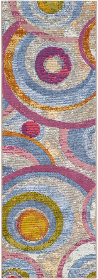 Detail image of 2' x 6' Easy-Clean Modern Indoor / Outdoor Runner Rug